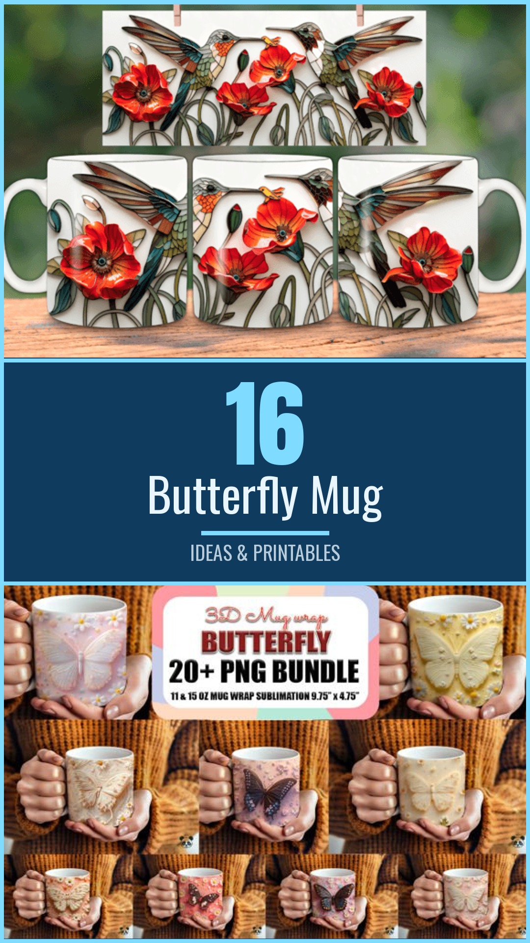 16 Butterfly Mug